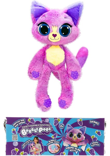 Bubble Pops Grape Glee Kitty: Kokusuyla Büyüleyen Şişme Peluş Kedi!