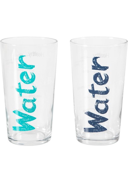 Concept Water Bardak 570 ml 2'li Set Mavi & Turkuaz