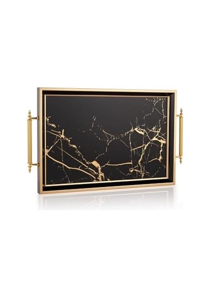 Kunst Tepsi-1 PARÇA-GOLD/SIYAH04 fiyatları