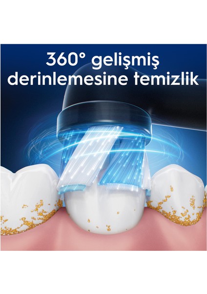 iO Ultimate Clean Siyah Diş Fırçası Yedek Başlığı 4 Adet