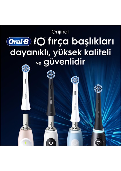iO Ultimate Clean Siyah Diş Fırçası Yedek Başlığı 4 Adet