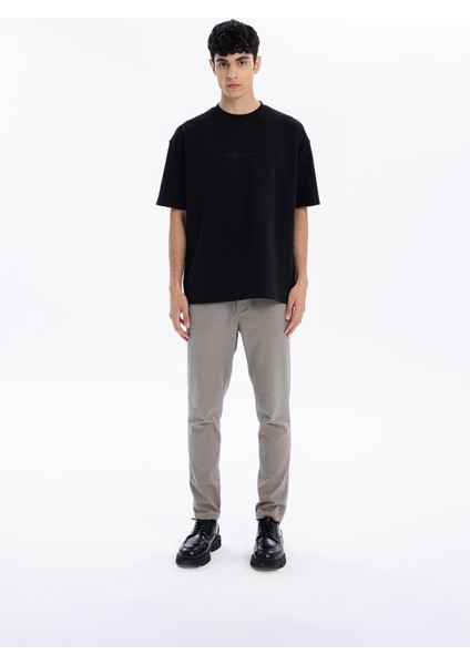Bisiklet Yaka Oversize Kamuflaj Erkek T-Shirt