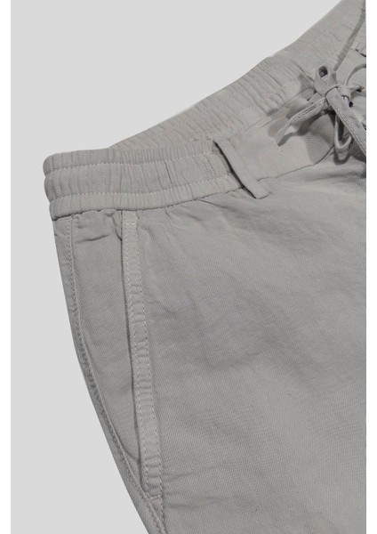 Beli Lastikli Arkası Fleto Cepli Jogger Erkek Şort