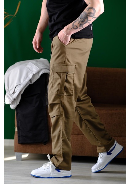 Masi Baggy Kort Paraşüt Düz Ipli Paça Kargo Cepli Erkek Eşofman Alt fiyatları