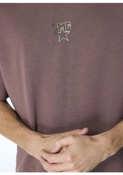 Bisiklet Yaka Gmg Yıldız Baskılı Oversize Erkek T-Shirt modelleri