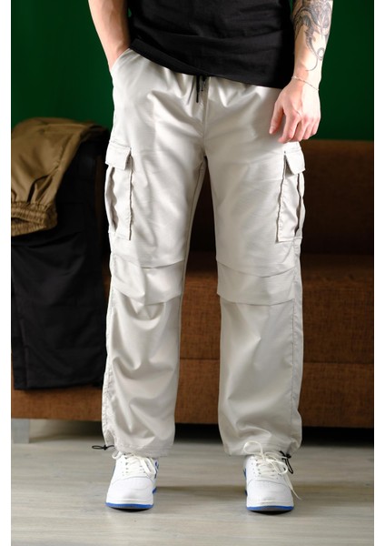 Masi Baggy Kort Paraşüt Düz Ipli Paça Kargo Cepli Erkek Eşofman Alt fiyatları