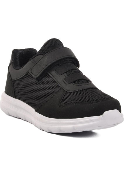 Siyah Beyaz Cırtlı Spor Ayakkabı 616 G