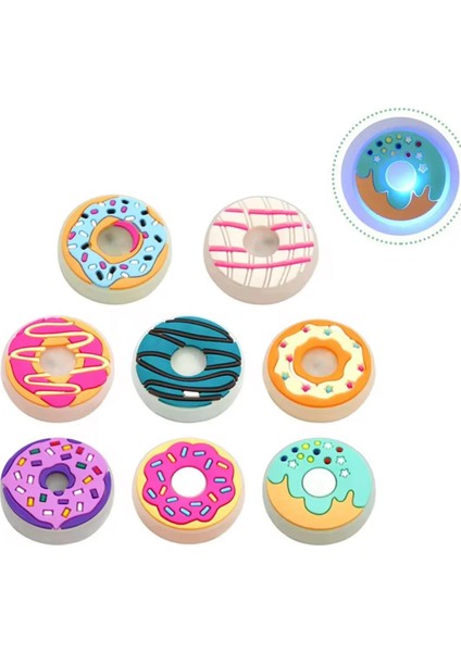 Ledli Yanıp Sönen Donut Terlik Süsü Üç Boyutlu/ışıklı 3D Charm/jibbitz fiyatları
