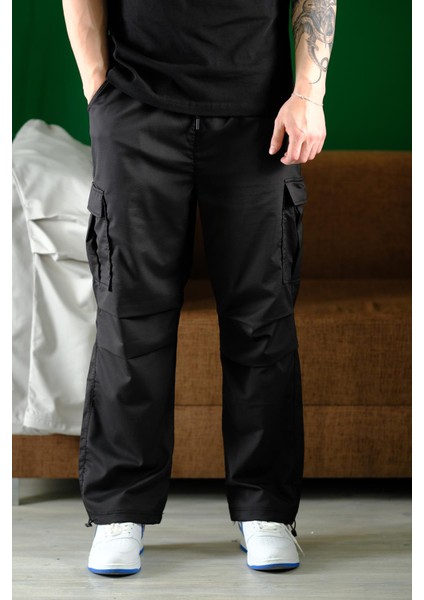 Masi Baggy Kort Paraşüt Düz Ipli Paça Kargo Cepli Erkek Eşofman Alt fiyatları