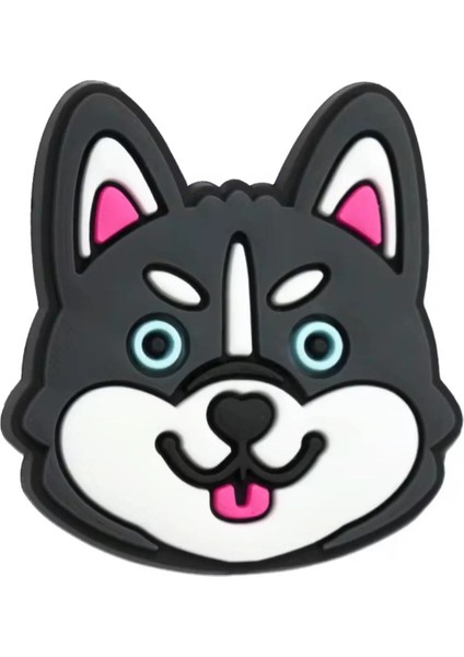 Ledli Yanıp Sönen Köpek Figürlü Terlik Süsü Üç Boyutlu/ışıklı 3D Charm/jibbitz