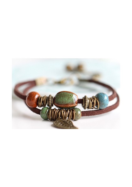 No.5 Boyutu Ulusal Rüzgar Antik Yolları Onaran Yüksek Sıcaklık Glazür Seramik El Yapımı Süs Eşyaları Kadın Moda Bilezikleri #1077 (Yurt Dışından) fiyatları