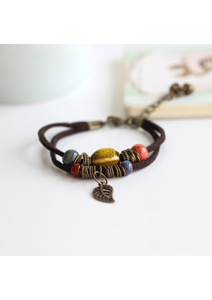 No.5 Boyutu Ulusal Rüzgar Antik Yolları Onaran Yüksek Sıcaklık Glazür Seramik El Yapımı Süs Eşyaları Kadın Moda Bilezikleri #1077 (Yurt Dışından) fırsatları