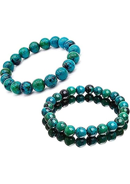 8 mm Boncuk Stili Yeşil Doğal Malakit Bilezik Kadın Erkek Taş Boncuk Bilezik Yuvarlak Diyabet Rahatlatma Çift Bileklik Takı mm (Yurt Dışından) modelleri