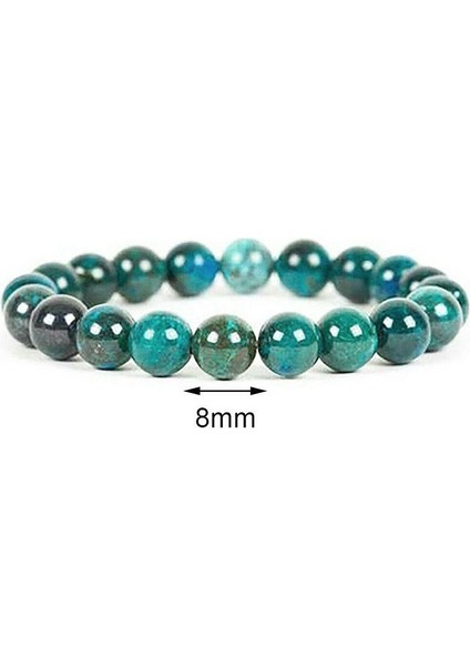 8 mm Boncuk Stili Yeşil Doğal Malakit Bilezik Kadın Erkek Taş Boncuk Bilezik Yuvarlak Diyabet Rahatlatma Çift Bileklik Takı mm (Yurt Dışından) fırsatları