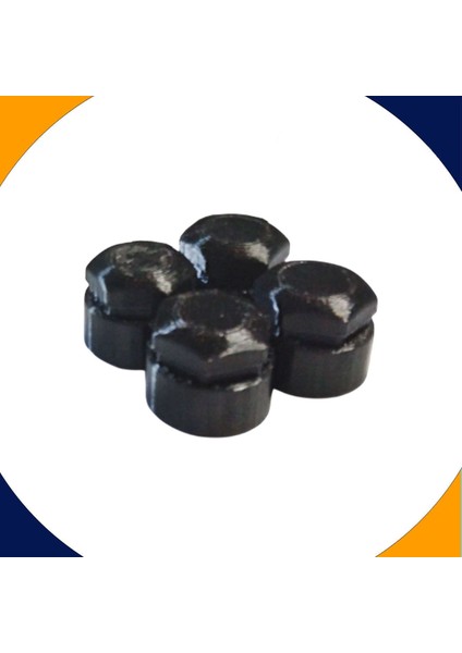 Seat Ibiza 1993-2016 Modelleri Parlak Siyah Bijon Kapağı Set 20+4 (17MM Somun Tüm Araçlar)