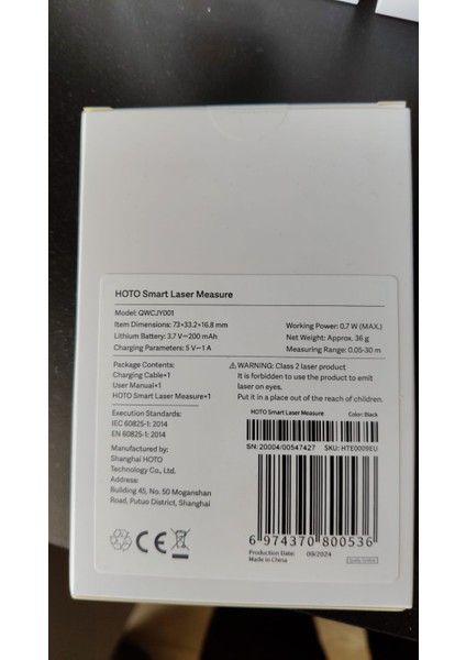 Akıllı Lazer Ölçüm Cihazı QWCJY001
