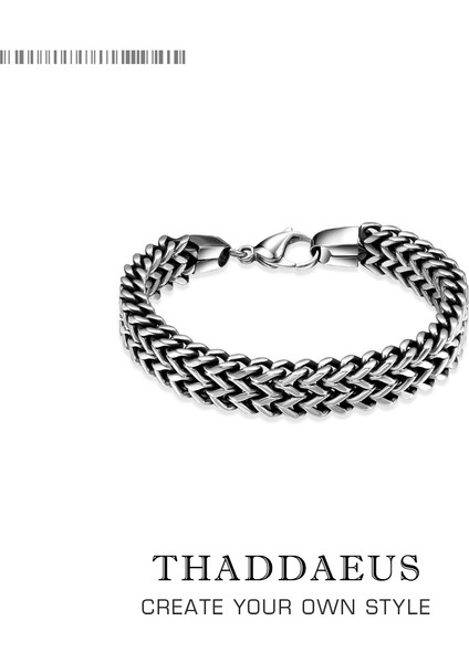 Geometrik Tasarım Erkek Zincir & Bağlantı Bileklik, Yengeç Tokalı Titanyum Çelik Figaro Zincir Antik Maya Cla Hediye (Yurt Dışından)