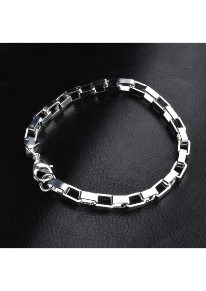 Xıyanıke Gümüş Kaplama Alerjiyi Önleyen Kolluk Bilezik Kadınlar Çift Moda Yaratıcı Izgara Geometrik Parti Takı (Yurt Dışından) modelleri