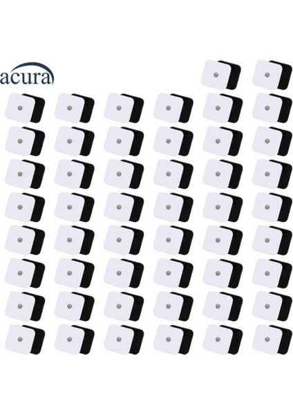 5x5 Çıtçıtlı Kare Tens Pedi 20 Adet