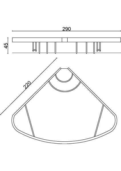 Karmına Camlı Oval Süngerlik Tekli 22*22