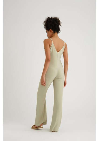 %100 Pamuk, Sırt Dekolteli, Zarif Kadın Tulum - Yaz Modası modelleri