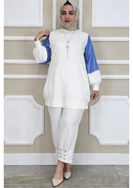 Kadın Kombinli Kolye Detaylı Tesettür modelleri