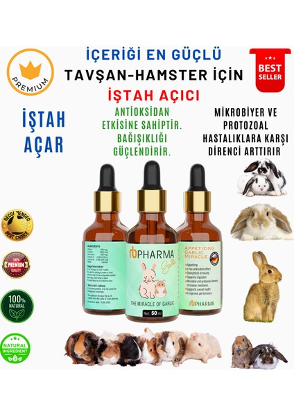Kemirgenler Için Genel Sağlık Destekleyici ve Istah Açıcı Vitamin