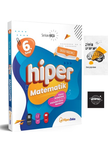 Hiperzeka 6.sınıf Matematik Konu Anlatımlı Soru Bankası(Serkan Akça)Zihin DENEME+K.İST49