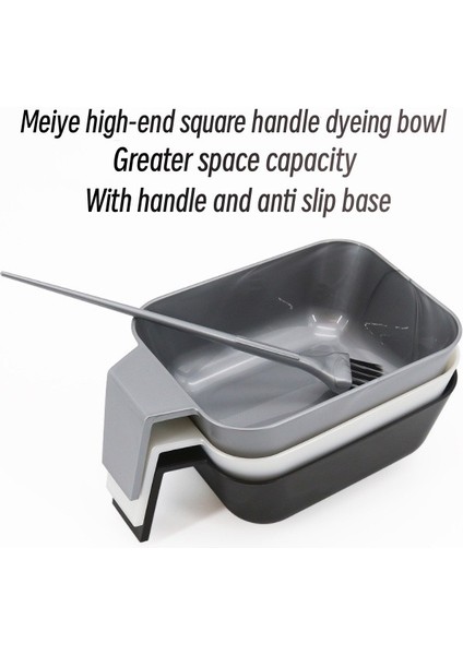 Berber Dükkanında Saç Boyama Kasesi Çok Fonksiyonlu Renk Karıştırma Kabı Diy Yüz Maskesi Karıştırma Kabı Saç Soyunma Aracı Siyah (Yurt Dışından)