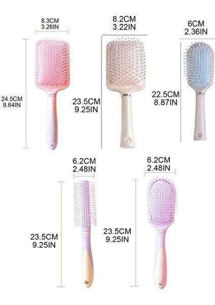 Tarak Anti-Statik Anti-Saç Dökülmesi Masaj Saç Yastık Tarak Saç Derisi Şekillendirici Aracı Kadın Erkek Için Düz Kıvırcık Dalgalı Kuru Islak (Yurt Dışından) fiyatları