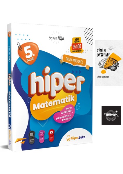 Hiperzeka 5.Sınıf Matematik Konu Anlatımlı Soru Bankası(Serkan Akça)Zihin Deneme+K.İst27