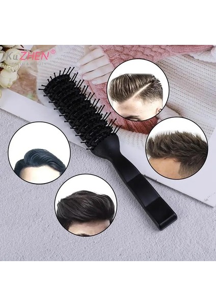 Saç Tarak Curling Saç Fırçası Saç Fırçaları Büyük Bükülmüş Tarak Kadın Plastik Naylon Masaj Saç Bakımı Şekillendirici Saç Tarak Saç Aksesuarları (Yurt Dışından)