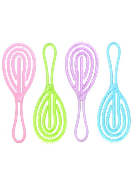 Saç Tarak Saç Derisi Masaj Saç Fırçası Islak Kıvırcık Detangle Tarak Dolaşık Açıcı Saç Fırçası Kadın Salon Kuaförlük Şekillendirici Bea (Yurt Dışından)