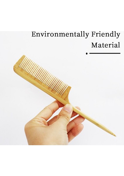 Özelleştirilmiş Logo Sivri Kuyruk Kuaförlük Ahşap Tarak Saç Bakımı Saç Tarak Kadın Erkek Kıvırcık Saç Tarak (Yurt Dışından) fırsatları