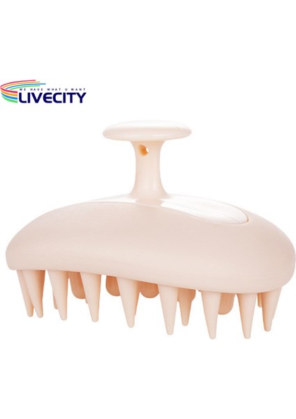 Şampuan Tarak Silikon Şampuan Fırçası Saç Derisi Masaj Tarak Saç Bakımı Için Akupunktur Noktası Stimülasyonu 2'si 1 Arada Tasarım Ayrılabilir Yuvarlak Meridyen Fırça (Yurt Dışından) modelleri