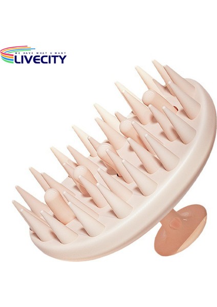 Şampuan Tarak Silikon Şampuan Fırçası Saç Derisi Masaj Tarak Saç Bakımı Için Akupunktur Noktası Stimülasyonu 2'si 1 Arada Tasarım Ayrılabilir Yuvarlak Meridyen Fırça (Yurt Dışından) fırsatları