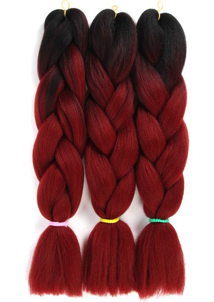 Yeni Boyalı Peruk Örgüsü Iki Tonlu Degrade Kimyasal Elyaf Büyük Örgüjumbo Örgü Saçyüksek Sıcaklık Fiber Dreadlocks (Yurt Dışından) modelleri
