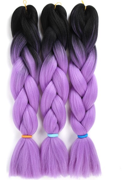 Yeni Boyalı Peruk Örgüsü Iki Tonlu Degrade Kimyasal Elyaf Büyük Örgüjumbo Örgü Saçyüksek Sıcaklık Fiber Dreadlocks (Yurt Dışından) fırsatları