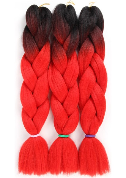 Yeni Boyalı Peruk Örgüsü Iki Tonlu Degrade Kimyasal Elyaf Büyük Örgüjumbo Örgü Saçyüksek Sıcaklık Fiber Dreadlocks (Yurt Dışından) indirimleri
