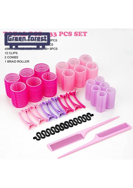 Yeşil Orman Kuaförlük Bigudi Kendinden Yapışkanlı Isısız Saç Rulosu (Yurt Dışından) fırsatları