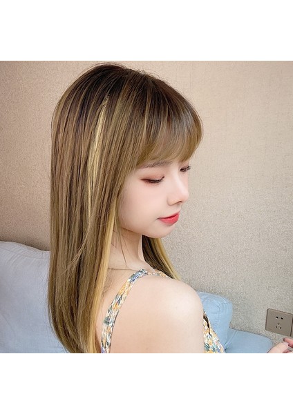 8 8 Veya Daha Fazla Blackpink Lisa Saç Perukları Dikişsiz Peruk Parçası Uzun Düz Saç Klip Renkli Saç Uzatma Parçası Satın Almak Için Ücretsiz Bir Tane (Yurt Dışından) indirimleri