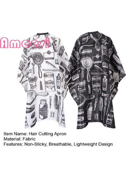 Ameesi Kuaförlük Elbisesi Nefes Alabilen Profesyonel Saç Kesme Pelerini (Yurt Dışından) fırsatları