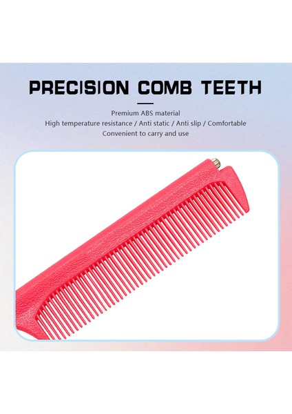 Çelik Iğne Tarak Geri Çekilebilir Tarak Ince Diş Saç Kıvırma Tarağı Renkli Kuaförlük Tarak Plaka Saç Tarağı Stilist Çelik Iğne Saç Toplama Tarağı (Yurt Dışından) modelleri