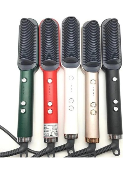 Taşınabilir Erkekler ve Kadınlar Saç Düzleştirici Bigudi Fırçası Hızlı Isıtma Düzleştirici Tarak Ev ve Seyahat Için Çok Fonksiyonlu Taşınabilir Fırça Şekillendirici Aletler (Yurt Dışından)