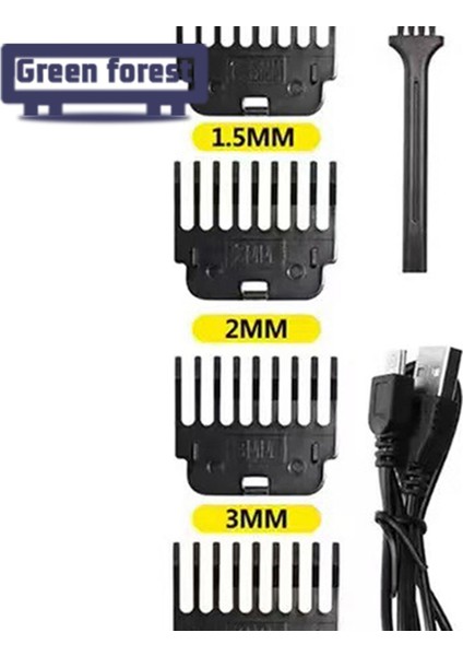 Yeşil Orman Saç Kesme Tarakları Hareketli Elektrikli Saç Kesme Makinesi Tıraş Makinesi Kılavuzu Taraklar (Yurt Dışından) modelleri