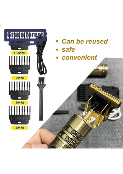 Yeşil Orman Saç Kesme Tarakları Hareketli Elektrikli Saç Kesme Makinesi Tıraş Makinesi Kılavuzu Taraklar (Yurt Dışından) fırsatları