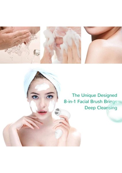 8'i 1 Arada Çok Fonksiyonlu Elektrikli Yüz Fırçası (Yurt Dışından) modelleri