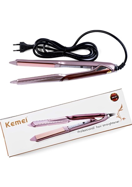 Sıcaklık Kontrollü Saç Düzleştirici KM-471 Kemei (Yurt Dışından) modelleri