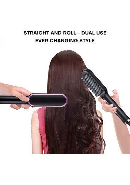 Kızların Elektrikli Profesyonel Saç Düzleştirme Fırçası. (Yurt Dışından) modelleri