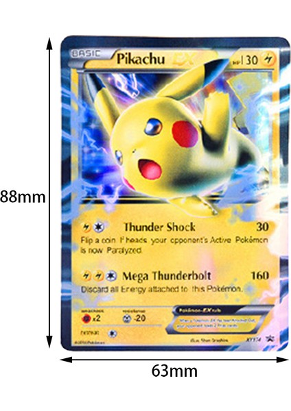 100 Adet/takım Pokemon Kartları Parlak Canlı Şekil Göz Alıcı Mega Sürüm Koleksiyonu Animasyon Kartı Toplayıcı Için (Yurt Dışından) modelleri